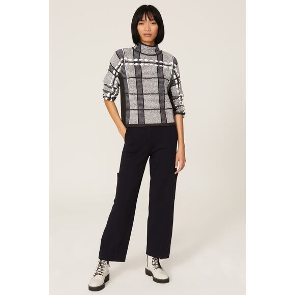 Club Monaco Plaid Woven Sweater - Picture 1 of 5